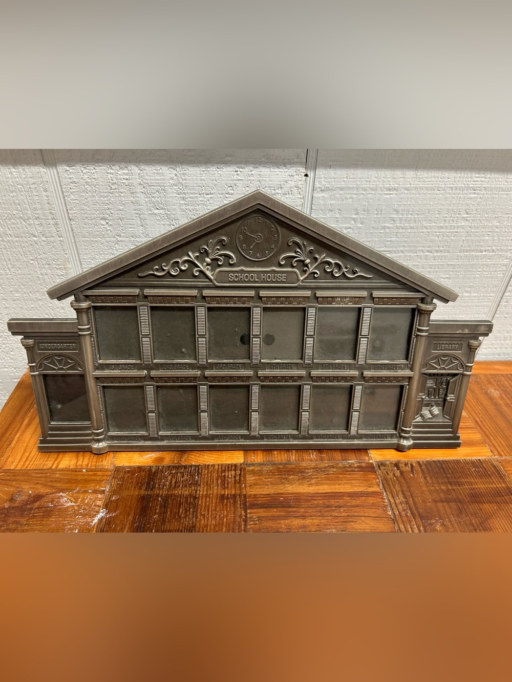 Vintage School House Multi-Photo Frame - Bronze Finish